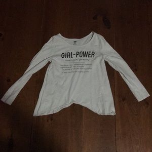 Long-Sleeved Girl Power Shirt